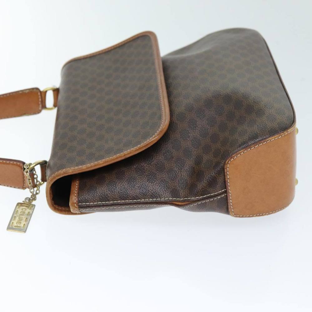 CELINE Macadam Canvas Hand Bag PVC Brown Auth 73419 - Picture 4 of 16